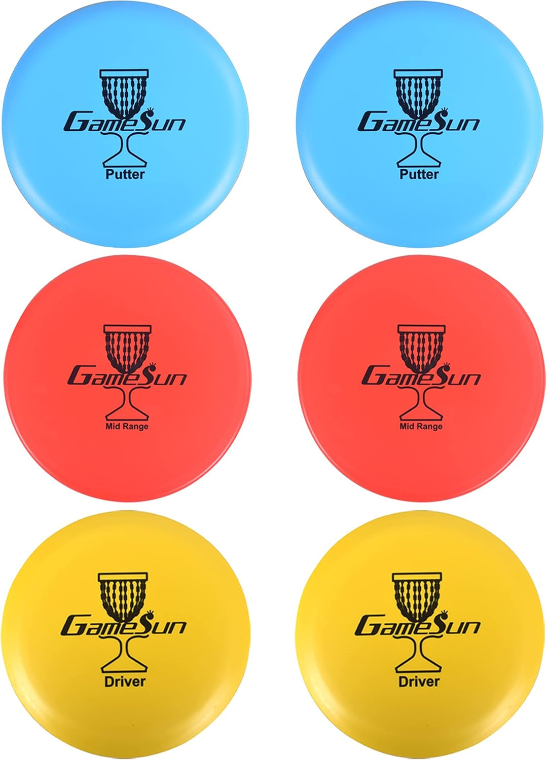 DISC Golf Set-Includes 1Pc Heavy Duty Nylon Carry Bag, 2Pcs Drivers, 2Pcs Mid-Ranges, 2Pcs Putters, 1Pc Mini Disc Marker, 1Pc 12”X12” Embroider Logo Black Towel and 1Pc Gift Color Box