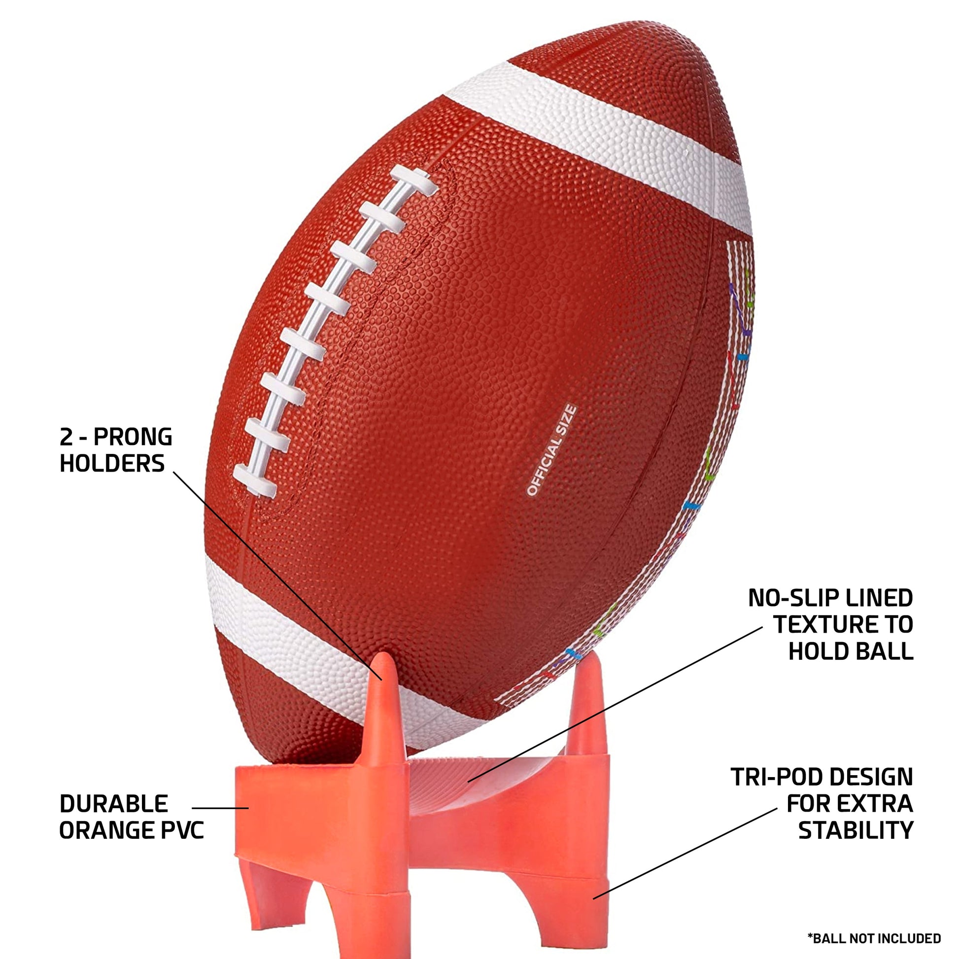 Orange 2 Inch Football Kicking Tee